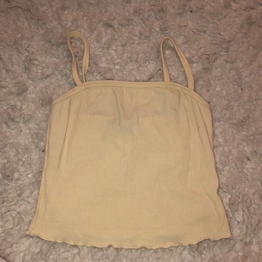 Ribbed Cropped Tank Top